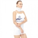Orteza cervicala cu suport barbie, material plastic si piele artificiala ELBORX-B205