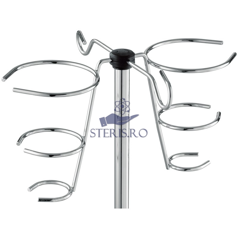 Suport de perfuzie Z2S65837, material otel cromat, cu sistem de fixare prin presare