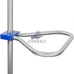Maner Z2N07982, pentru impingerea stativelor de perfuzii, material otel inoxidabil
