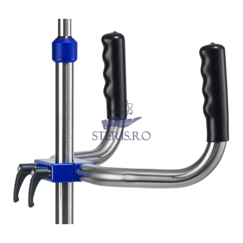 Maner Z-ECO001, pentru impingerea stativelor de perfuzii, material otel inoxidabil