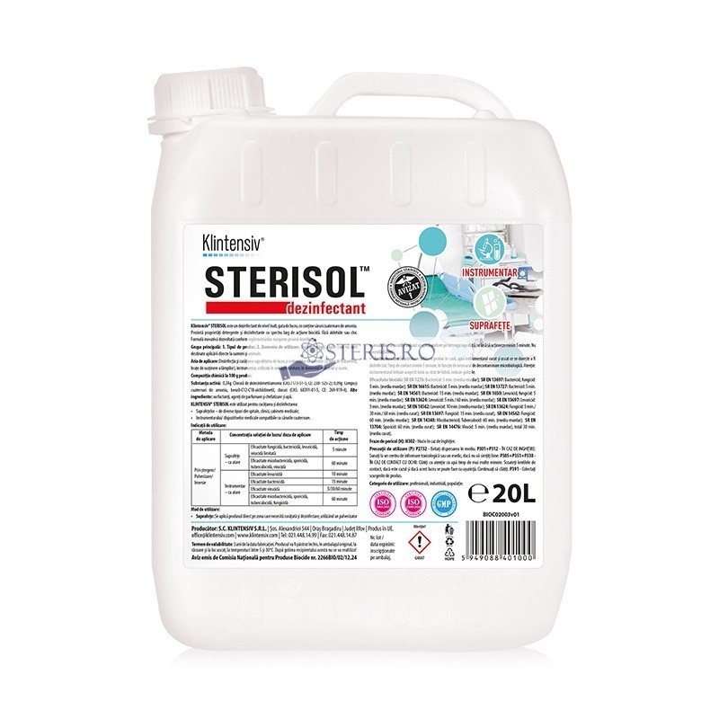 STERISOL® – Dezinfectant de nivel inalt RTU, 20 litri