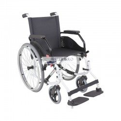 Scaun pentru invalizi, rotile manuale, cadru aluminiu, LATINA COMPACT