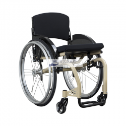Scaun pentru invalizi, rotile manuale, cadru aluminiu, ATIVA SIOUX