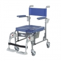 Scaun cu toaleta si wc, pentru persoane cu dizabilitati, cadru otel inoxidabil, model ARCTIC