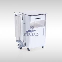 Noptiera pentru paturi de spital, bidirectionala, masa integrata, model BEDSIDE-10