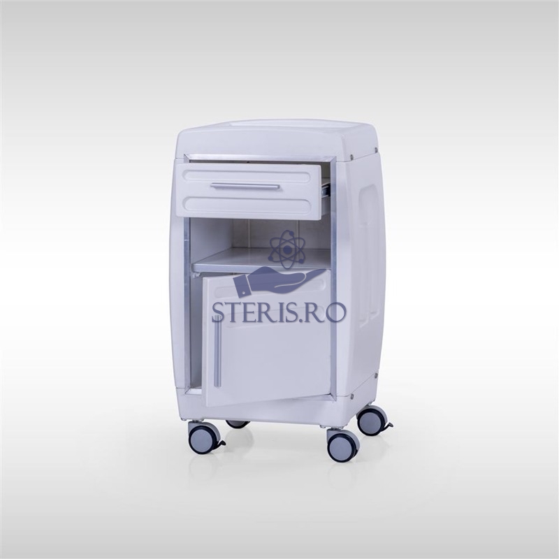 Noptiera pentru paturi de spital, material plastic ABS, model BEDSIDE-11