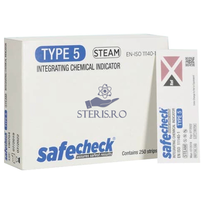 Indicator Chimic Sterilizare Abur Clasa 5 Integrator Strip Adeziv 51.110