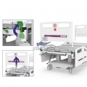 Pat de spital complet electric, terapie intensiva, capacitate 300 kg, INVENT PRO