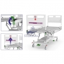 Pat de spital complet hidraulic, capacitate 250 kg, SUPERTA H