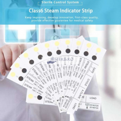 Indicator fizico-chimic multiparametru sterilizare cu Abur-STRIP - clasa 6