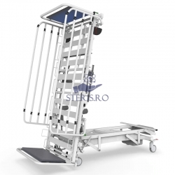 Pat medical de spital, electric, cu verticalizare, pentru transport pacienti, capacitate 200 kg, VERTICO