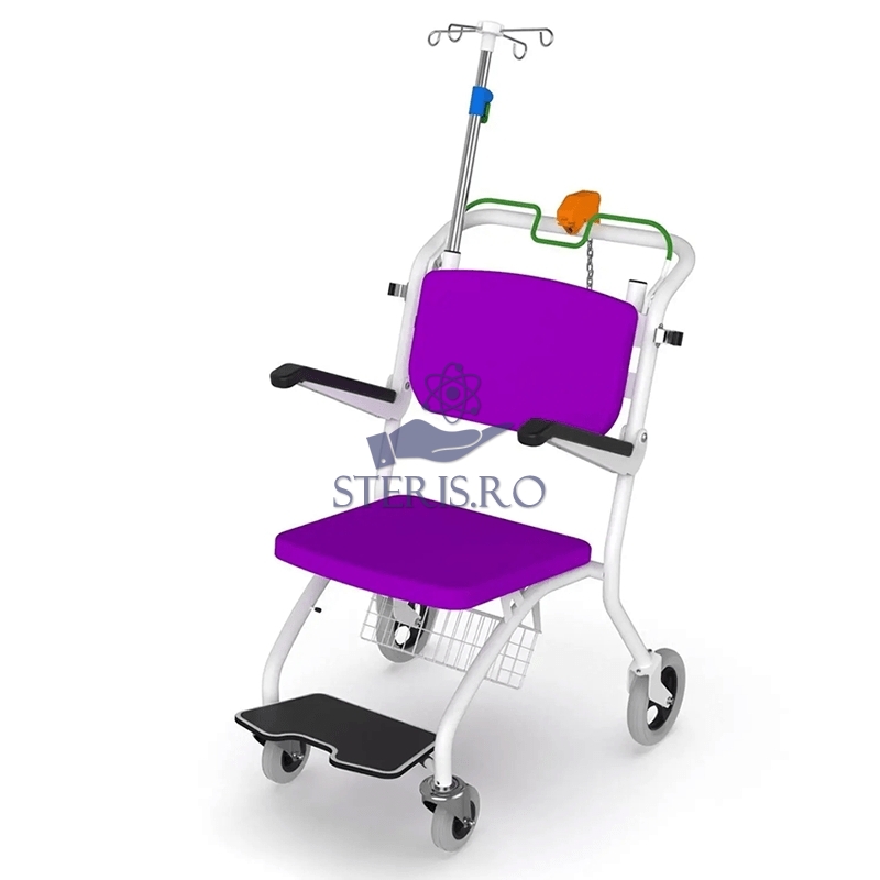 Carucior medical pentru transport pacienti, pliabil, ergonomic, capacitate 200 kg, SHORTY