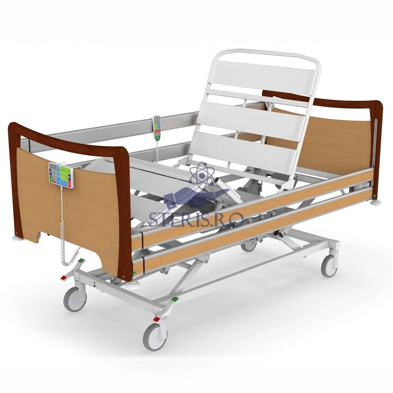 Pat de spital pentru ingrijire medicala, electric, trendelenburg, capacitate 270 kg, GRANO
