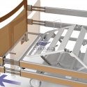 Pat de spital pentru ingrijire medicala, electric, trendelenburg, inaltime reglabila, capacitate 250 kg, DOMEO-E