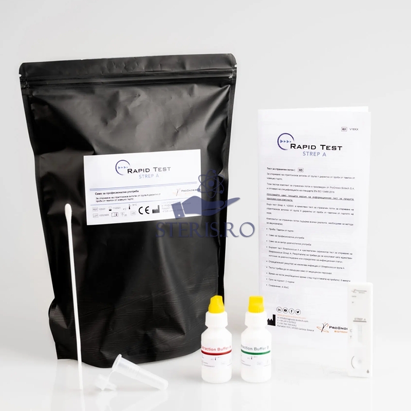 Test rapid Strep A - flux lateral