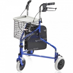 Cadru de mers outdoor cu 3 roti si geanta de bagaj