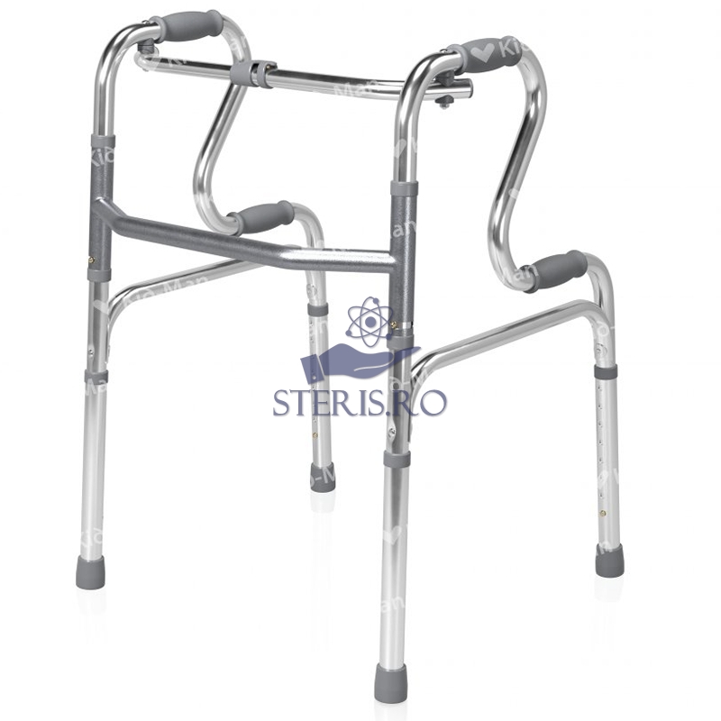 Cadru de mers pliabil, 2 sectiuni