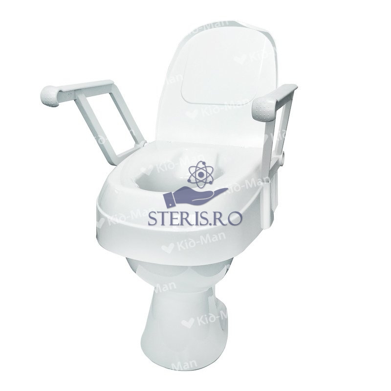Scaun de toaleta inaltat, cu capac inclus