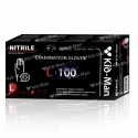 Manusi de examinare din nitril negre, nesterile, 100 buc cutie