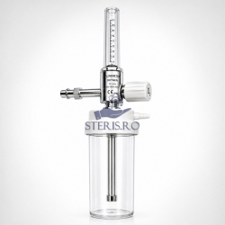 Debitmetru / Oxigenator / Barbotor O2 (Debitmetru + Vas umidificator autoclavabil 134 gr.C)