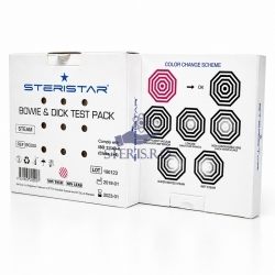 Test Bowie-Dick pachet sterilizare abur 121-134 grade C