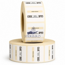Etichete dublu adezive trasabilitate cu indicator pt. sterilizarea cu oxid de etilena 29 x 28 mm