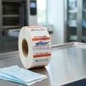 Etichete dublu adezive pentru trasabilitate, cu indicator proces sterilizare plasma (H2O2) 29 x 28 mm