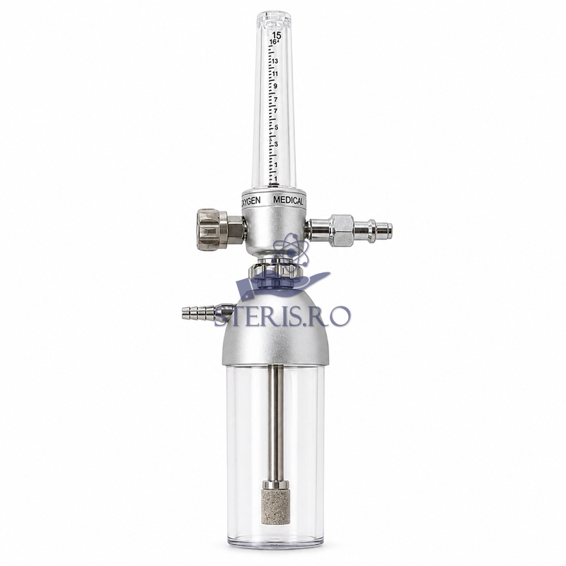 Barbotor / Oxigenator (debitmetru + umidificator)