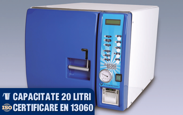 Sterilizator cu abur clasa B - autoclav ASTER 2000