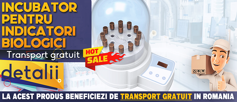 INCUBATOR TESTE BIOLOGICE + 50 INDICATORI BIOLOGICI 